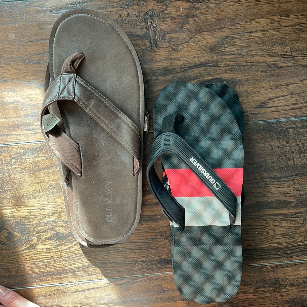 Two pairs mens sandals